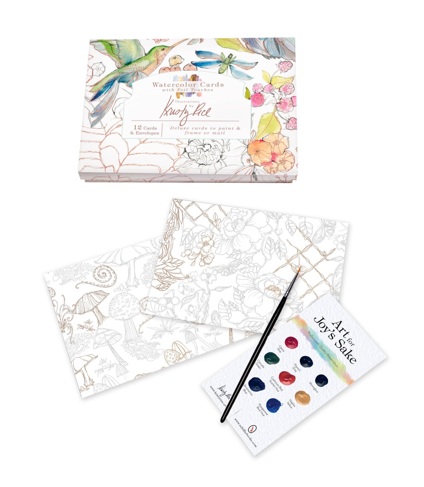 Watercolor Cards with Foil Touches - Schiffer Publishing
