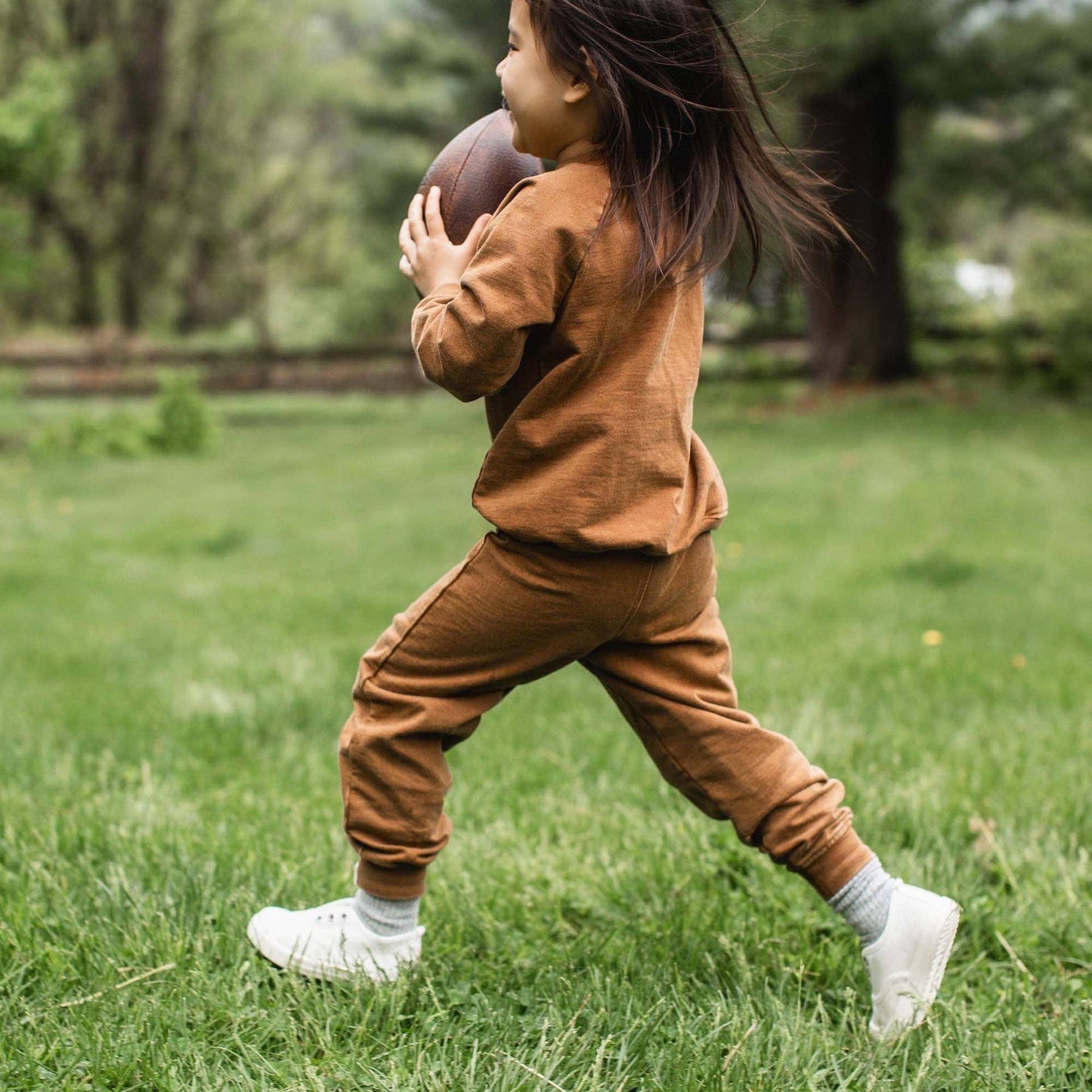Acid Wash Football Infant Sweatshirt Set
: Hunter / 24 Months