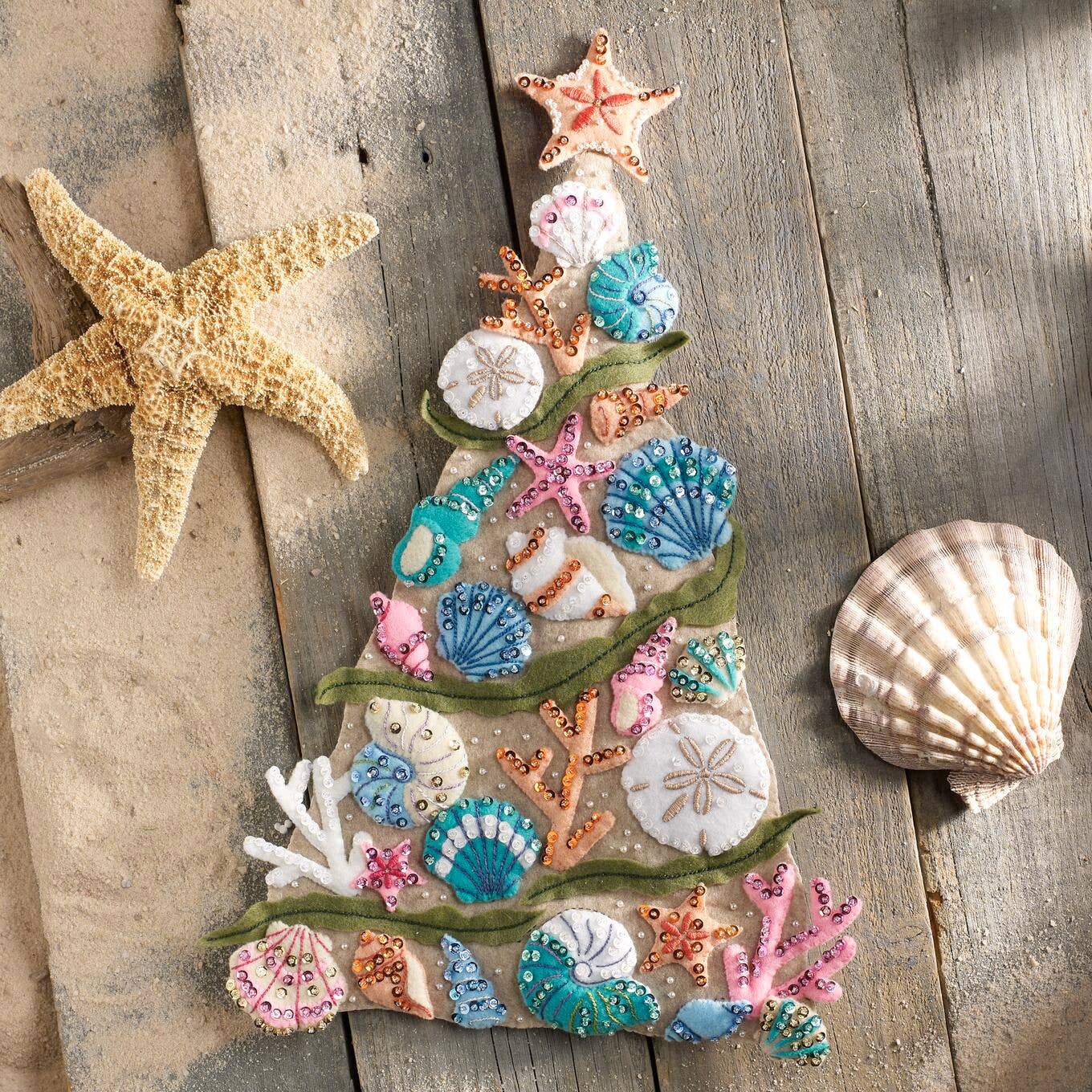 Bucilla ® Seasonal - Felt -Coastal Christmas Wall Hanging