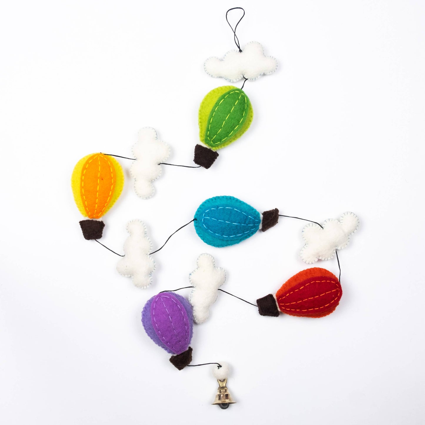 Garland - Felt Hot Air Balloon - The Winding Road