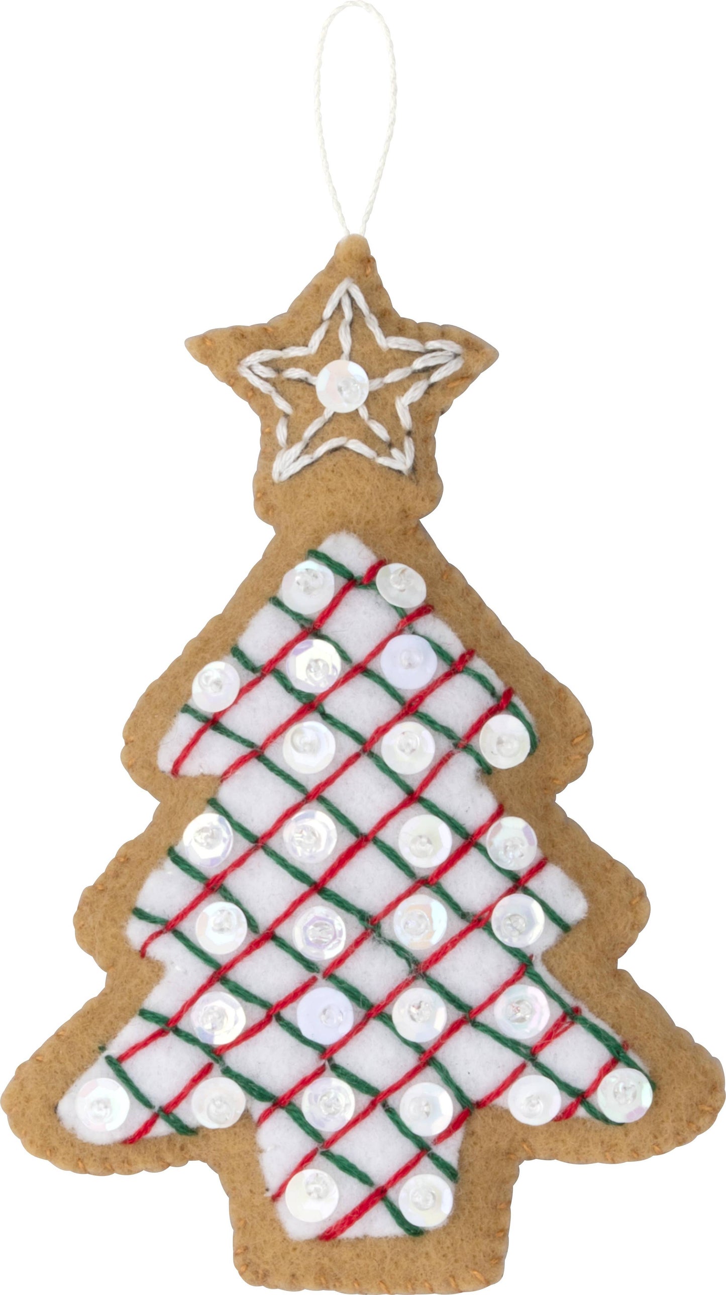 Bucilla Jolly Gingerbread Snowman Felt Ornament Kit