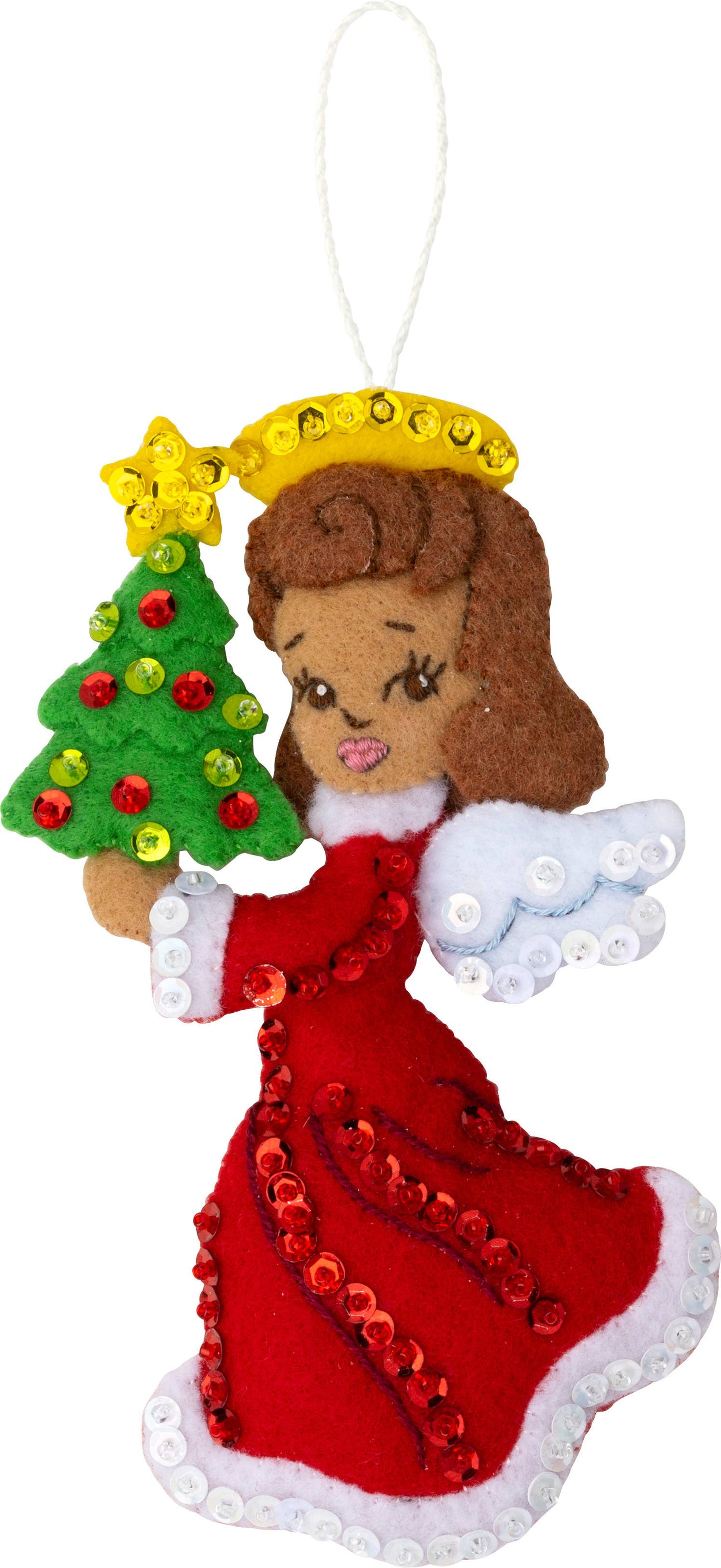 Bucilla Christmas Angels Felt Ornaments Set of 6