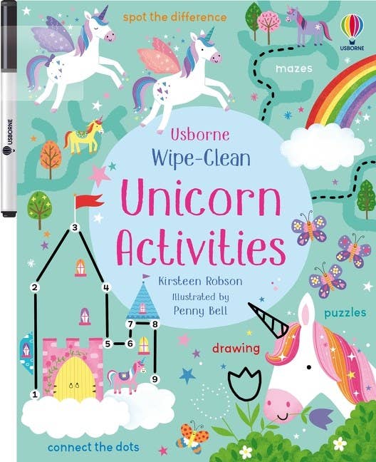 Wipe-Clean Unicorn Activities : Usborne - HarperCollins