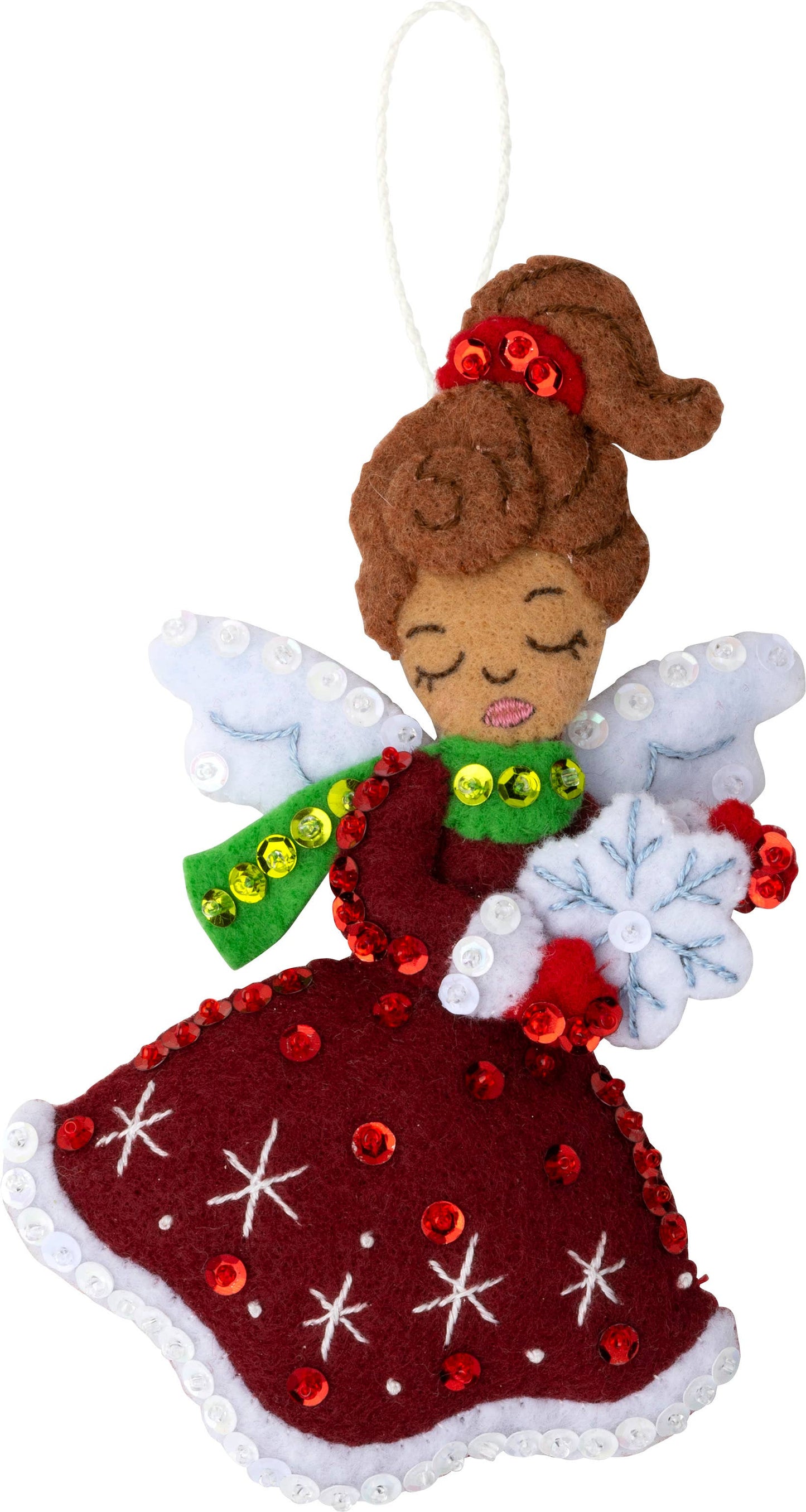 Bucilla Christmas Angels Felt Ornaments Set of 6