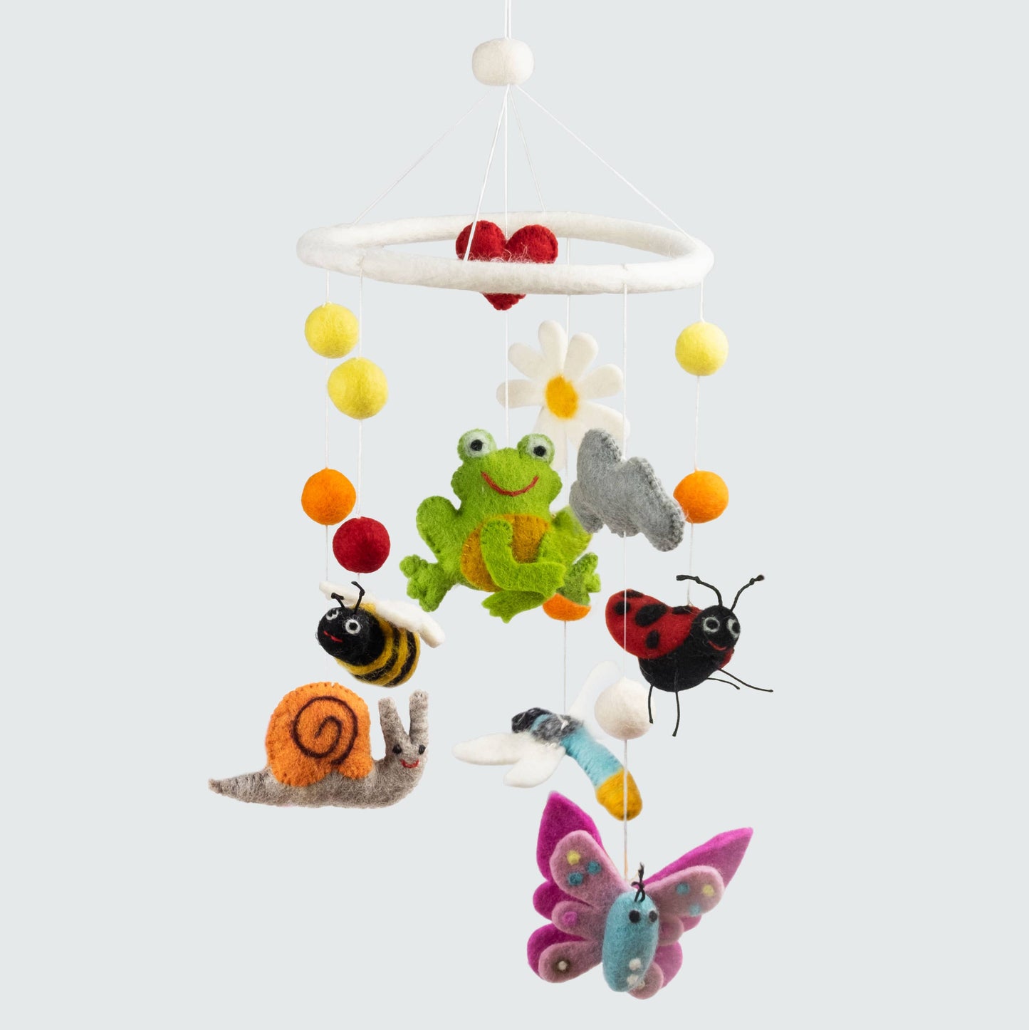 Baby Mobile - Springtime Garden Friends - Nursery Decor - The Winding Road