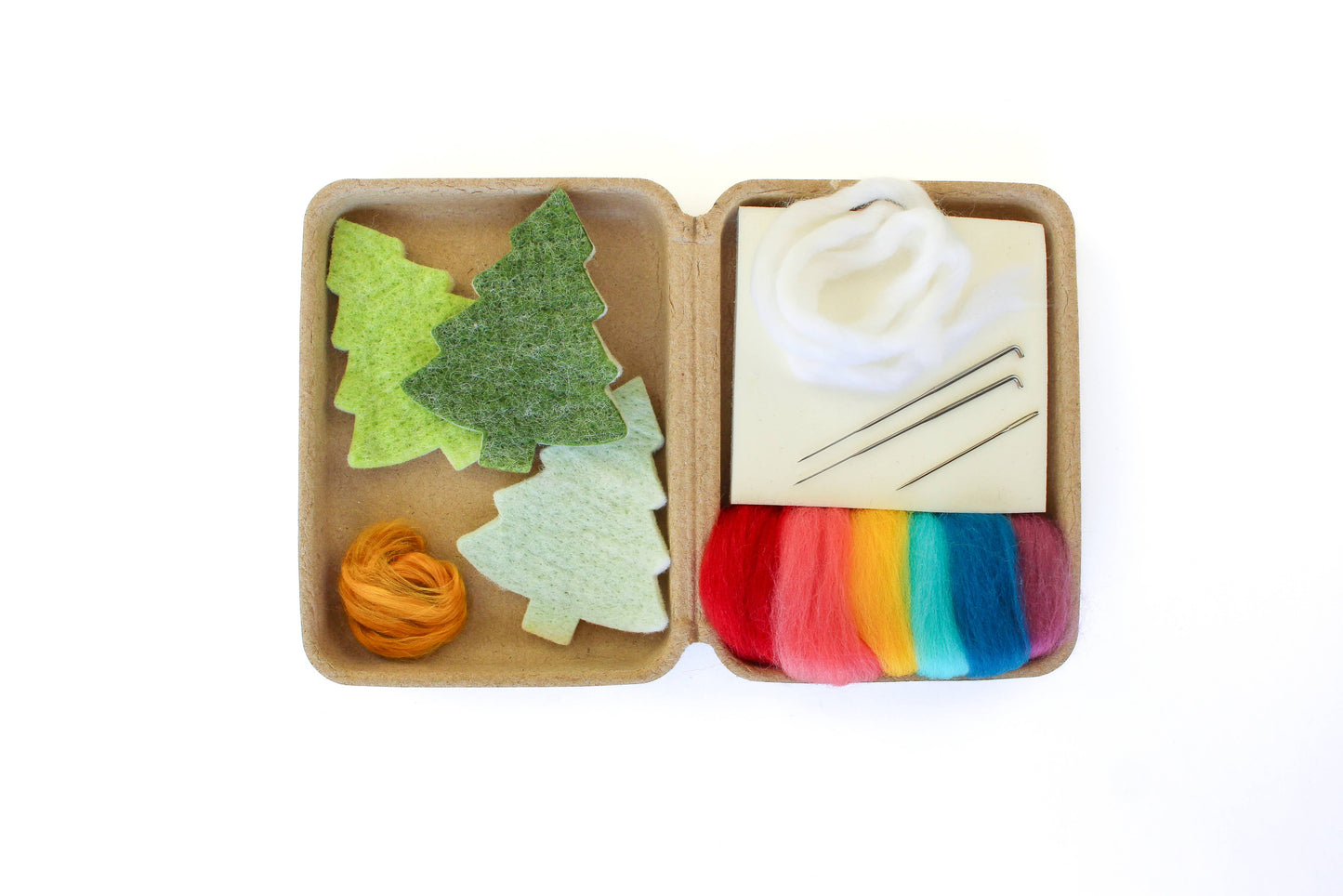 Mini Christmas Tree Felting Craft Kit - Sheep Creek Studio