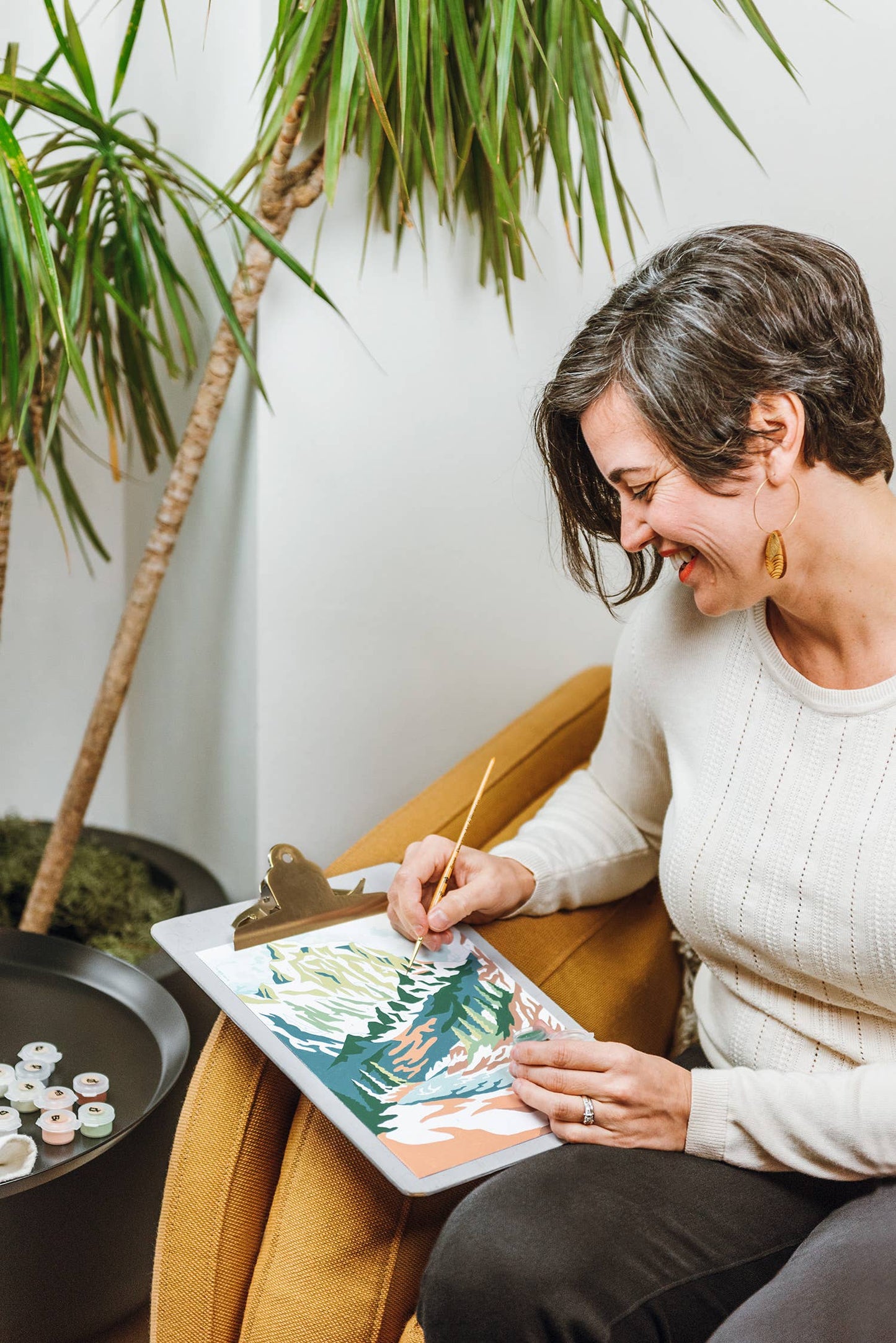 Mountainscape Paint-by-Number Kit