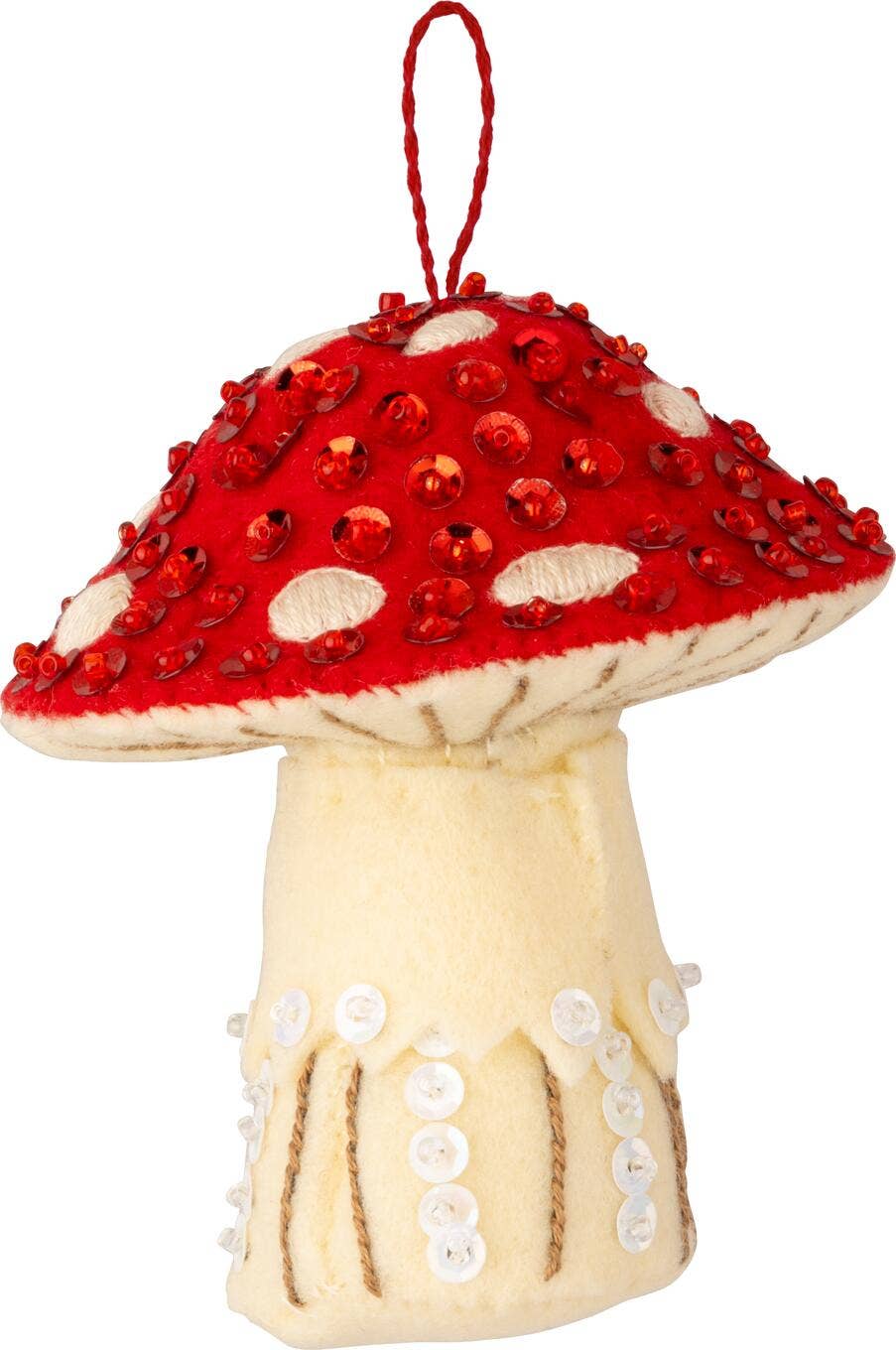 Bucilla Merry Mushrooms Felt Ornament Kit Set of 4