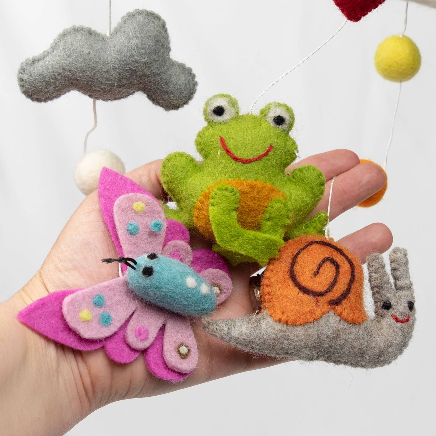 Baby Mobile - Springtime Garden Friends - Nursery Decor - The Winding Road