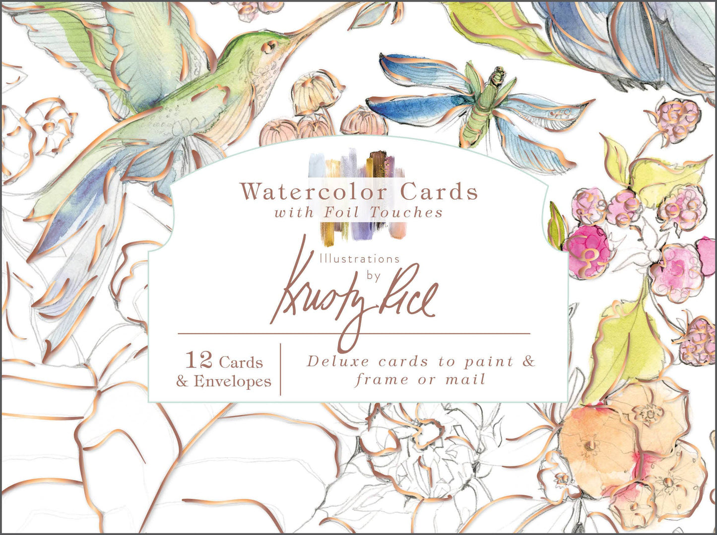Watercolor Cards with Foil Touches - Schiffer Publishing