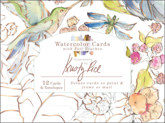 Watercolor Cards with Foil Touches - Schiffer Publishing