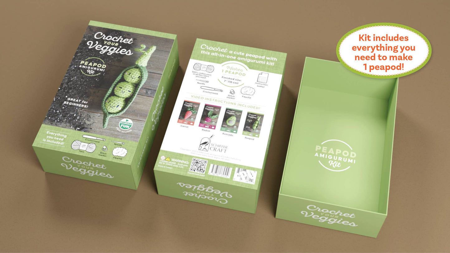 Crochet Your Veggies Amigurumi Kit Peapod