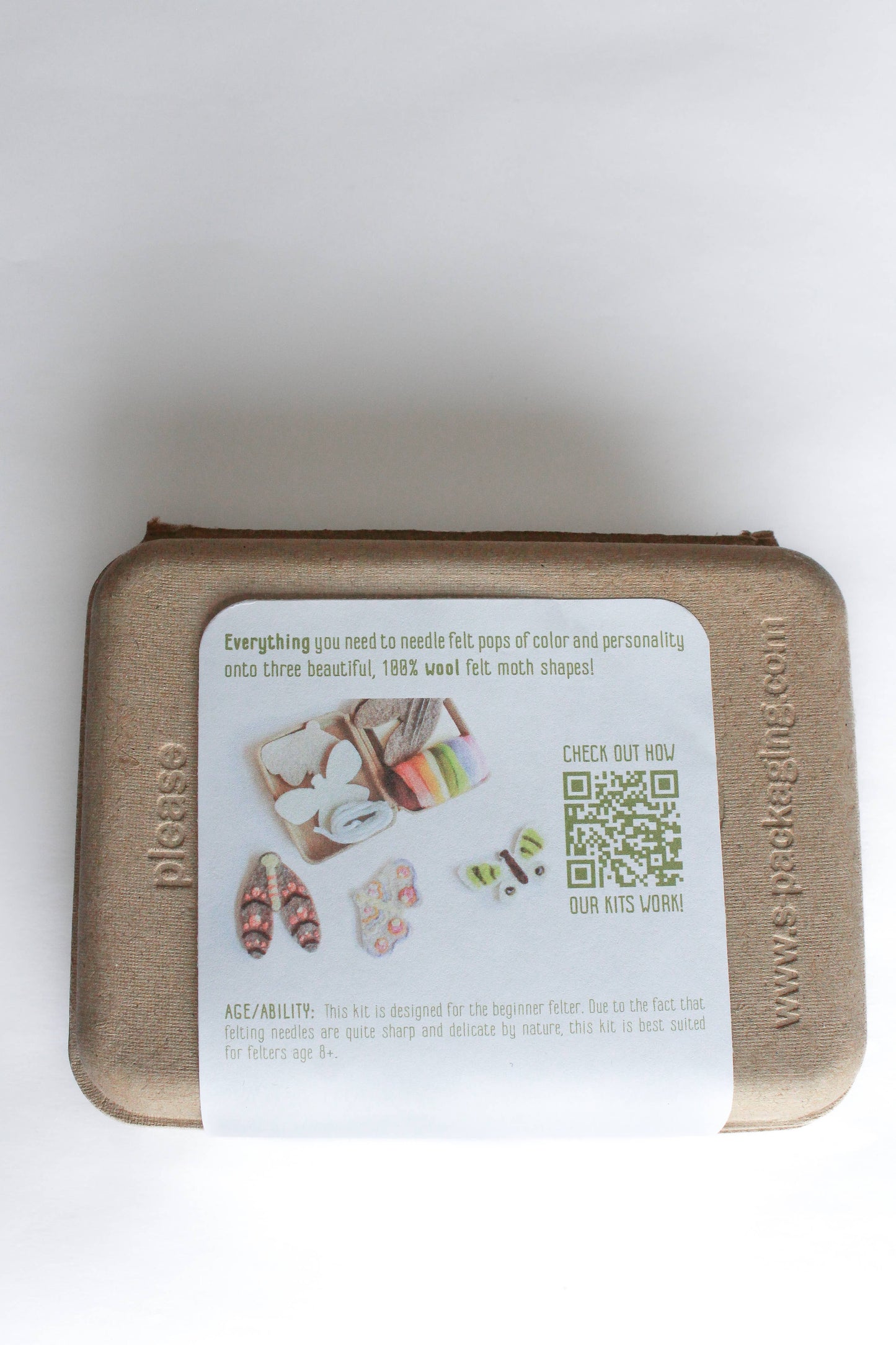 Mini Moth Felting Craft Kit - Sheep Creek Studio
