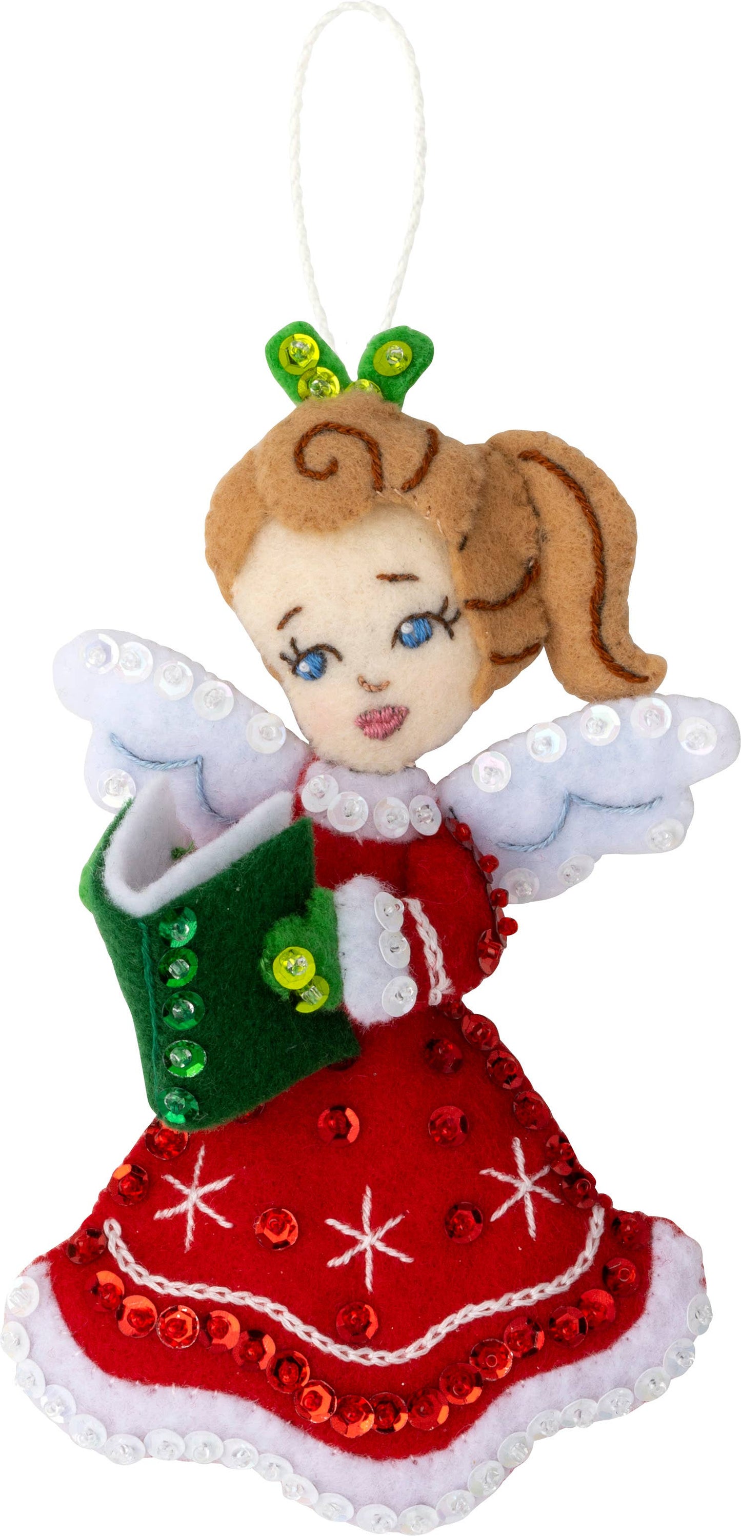 Bucilla Christmas Angels Felt Ornaments Set of 6
