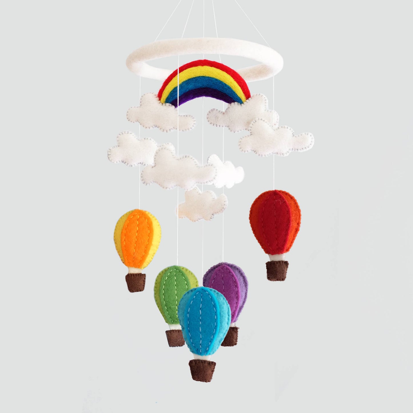 Baby Mobile - Hot Air Balloon - Nursery Decor - The Winding Road