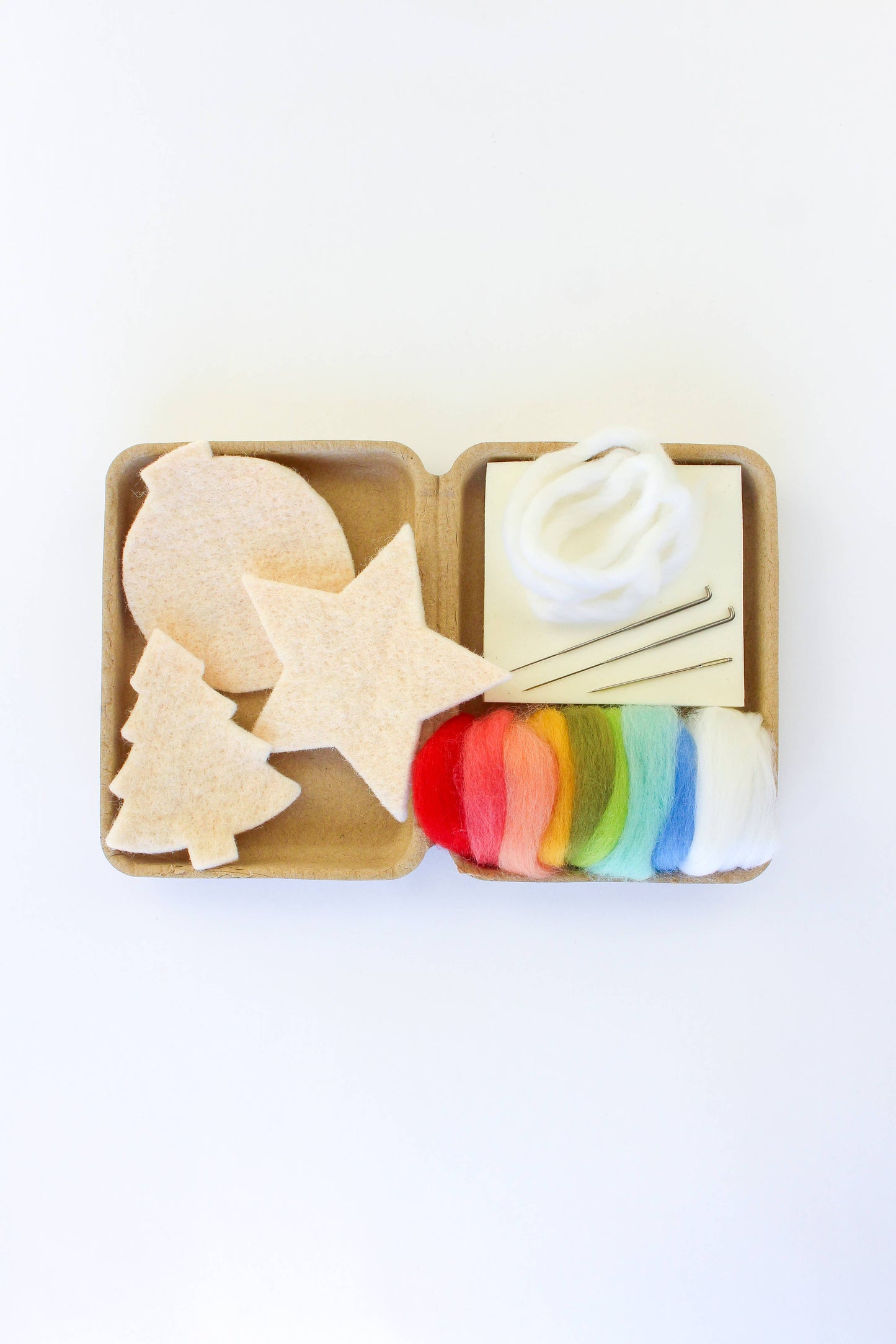 Mini Sugar Cookie Felting Craft Kit - Sheep Creek Studio