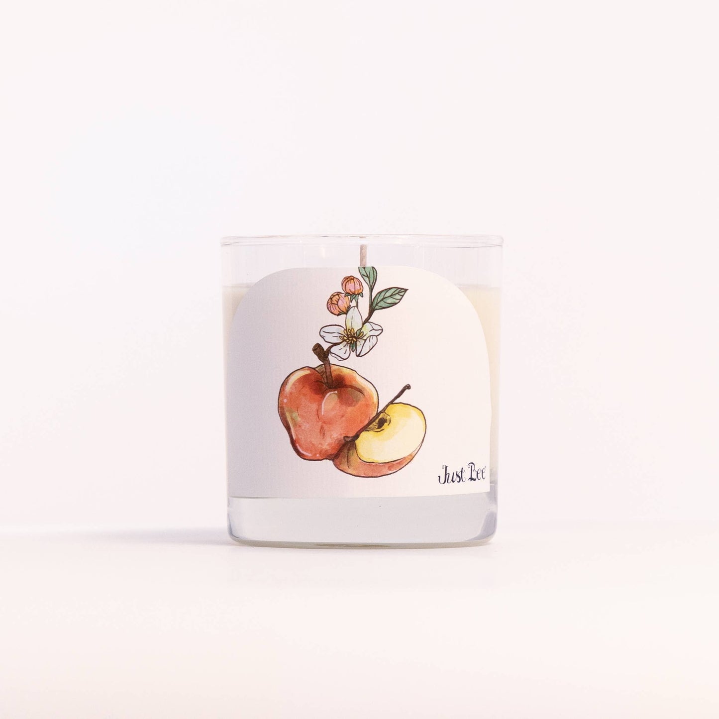 Apple Harvest - Medium Glass - Just Bee Candle: Medium Glass (up to 40 hrs of clean burning)