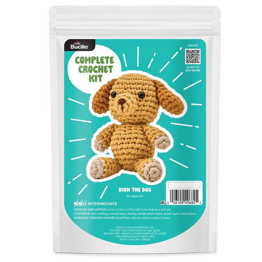 Bucilla Amigurumi Crochet Kit - Dion the Dog