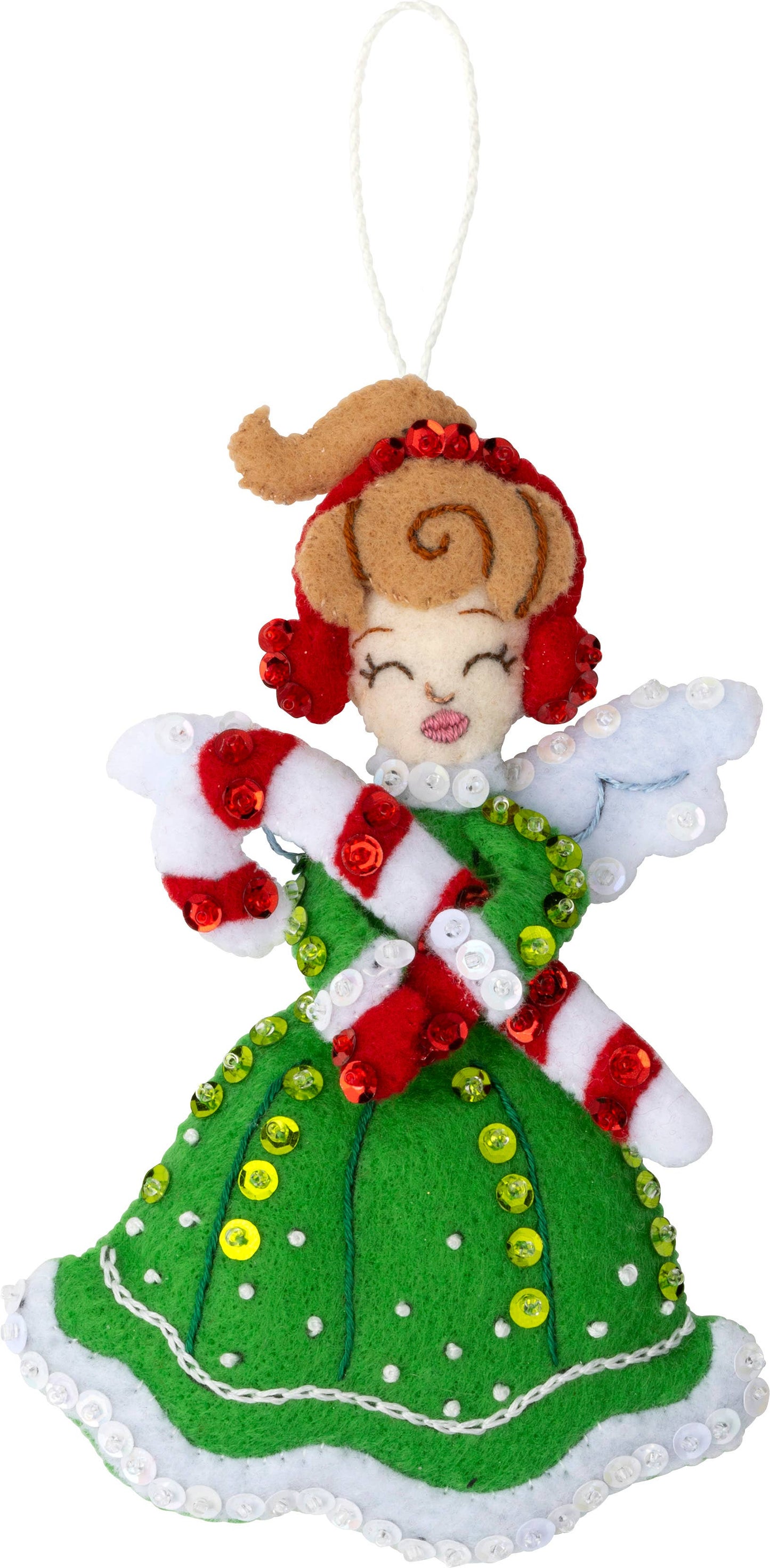 Bucilla Christmas Angels Felt Ornaments Set of 6