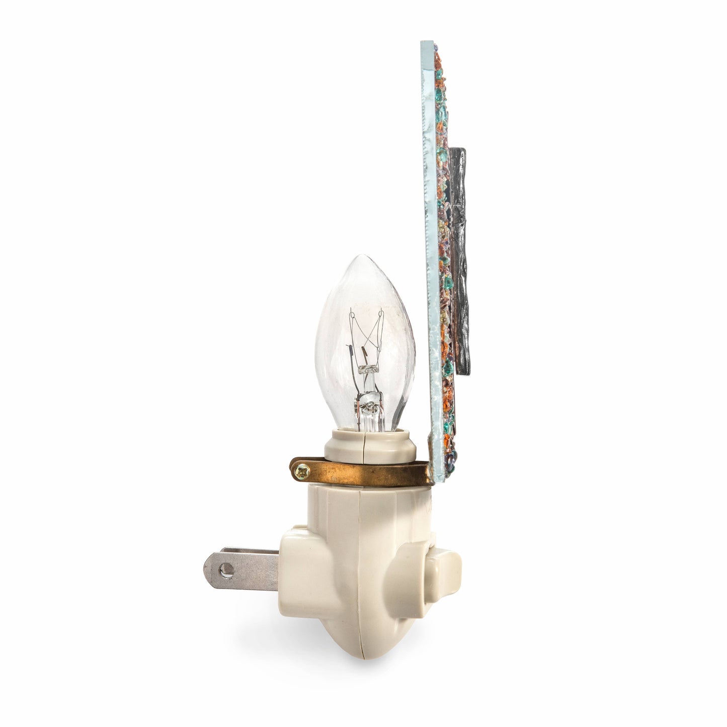 Cross Night Light Fused Stained Glass NTL 221