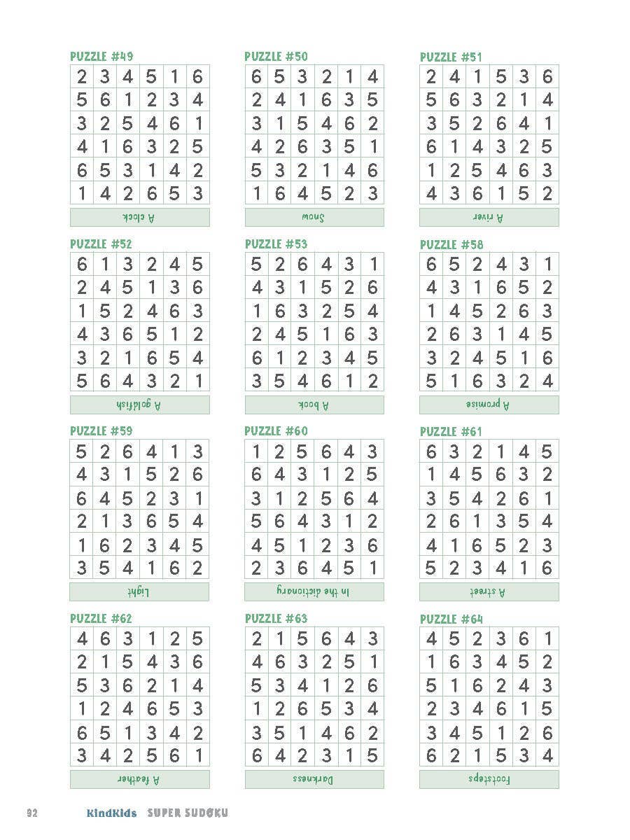KindKids Super Sudoku - Schiffer Publishing