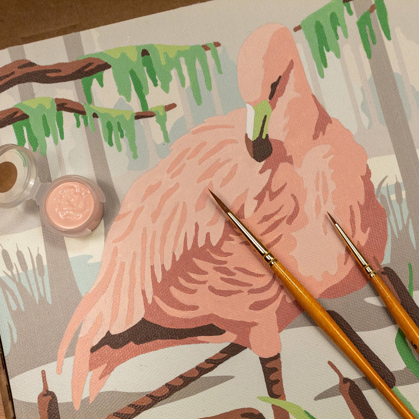 Flamingo in Lagoon Paint-by-Number Kit