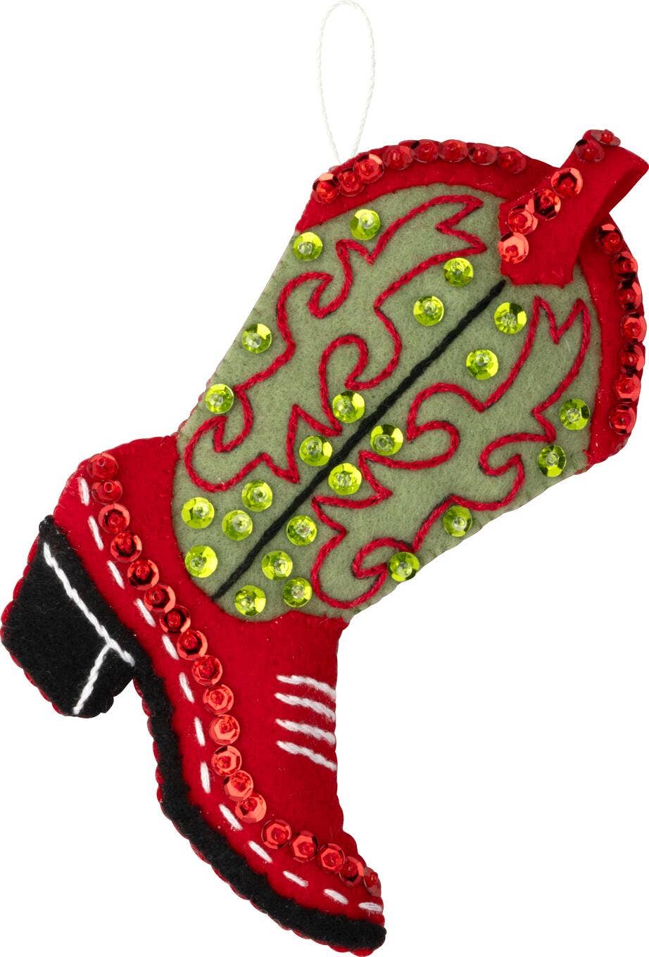 Bucilla Boots & Bling Felt Ornament Kit Set of 4