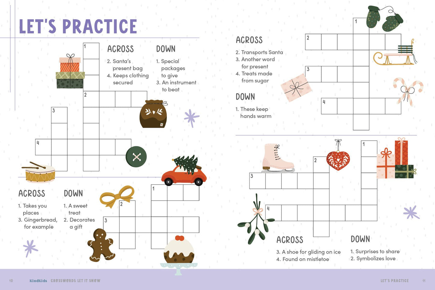 KindKids Crosswords Let It Snow - Schiffer Publishing