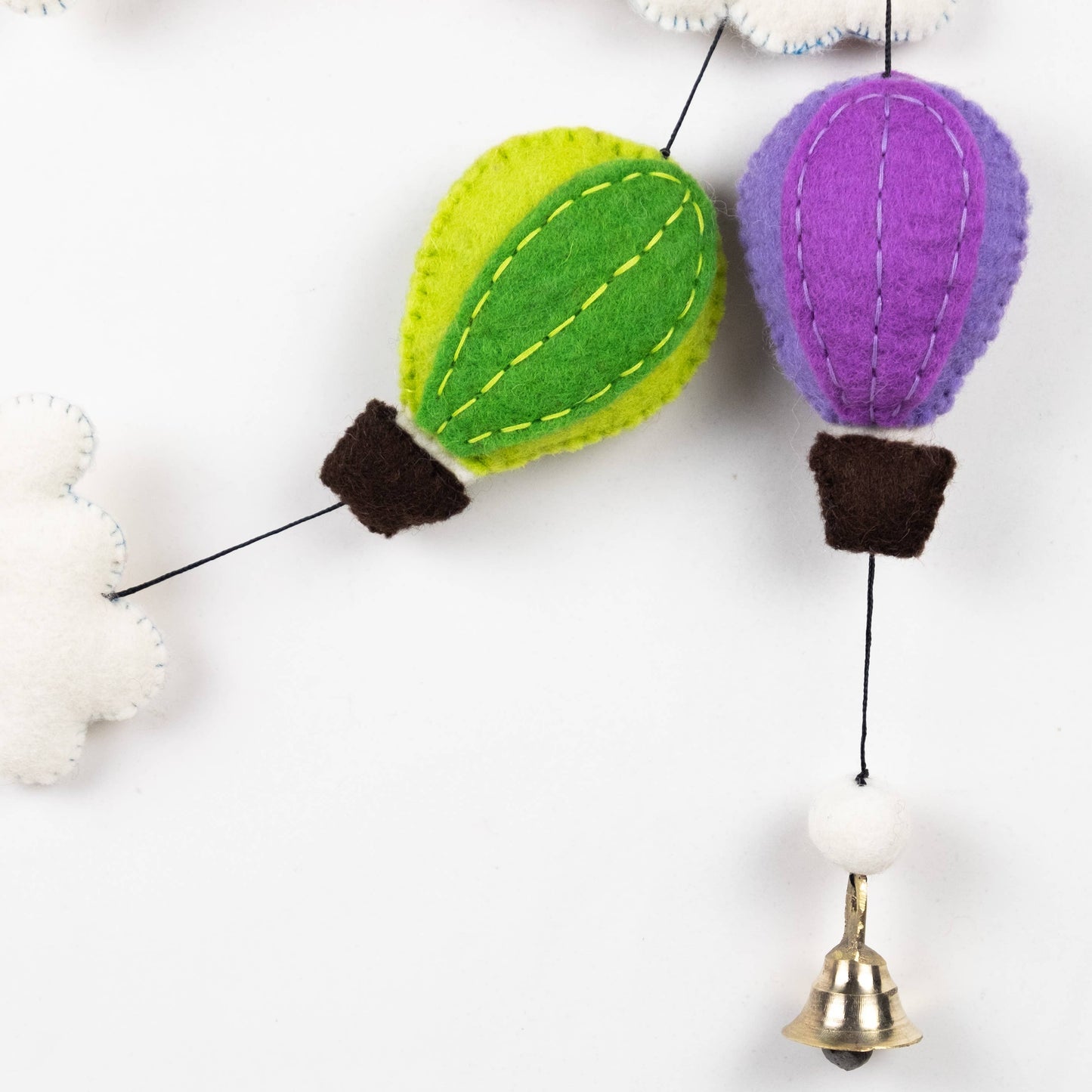 Garland - Felt Hot Air Balloon - The Winding Road