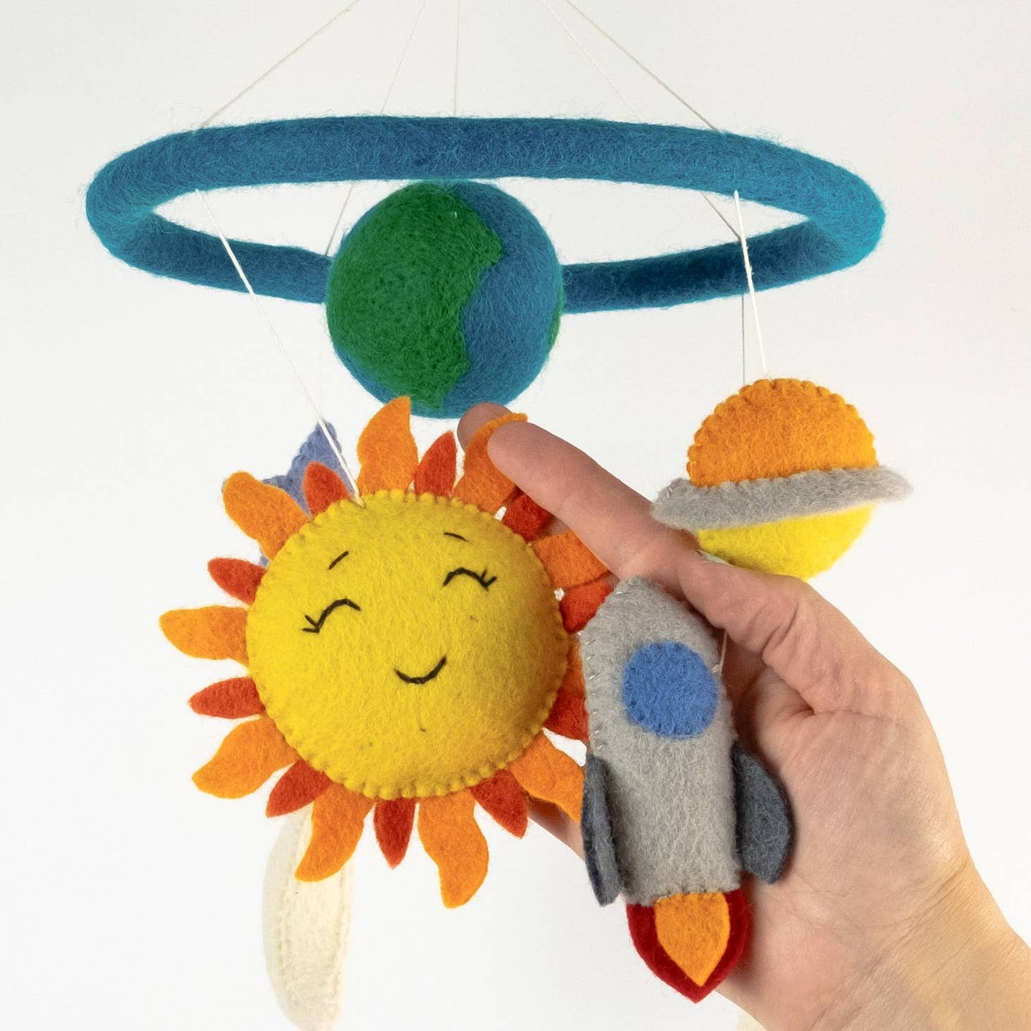Baby Mobile - Planets and Space - Nursery Decor - The Winding Road