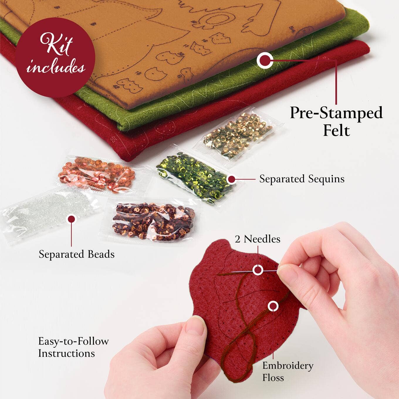 Bucilla Mushroom Magic Felt Home Decor Wreath Kit