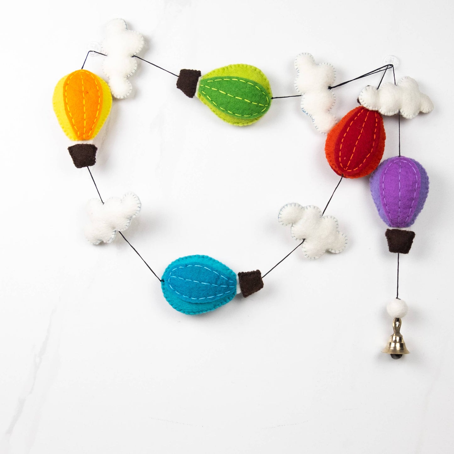 Garland - Felt Hot Air Balloon - The Winding Road