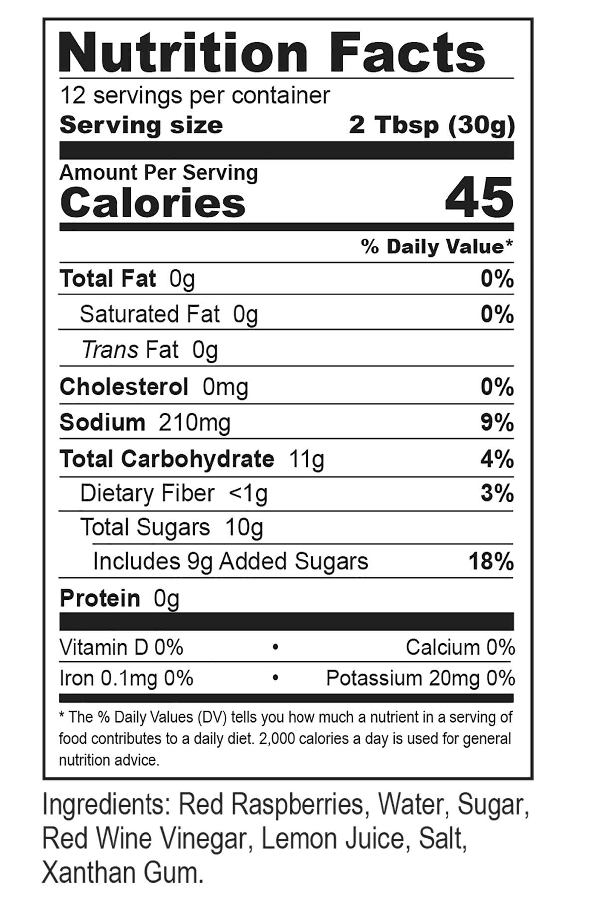 Raspberry Vinaigrette - 12 fl. oz.