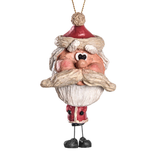 Santa Ornament With Rough Beard By Bert Anderson | Bac 019