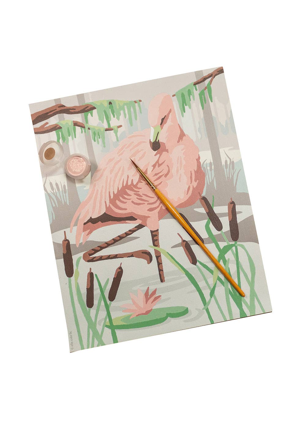 Flamingo in Lagoon Paint-by-Number Kit