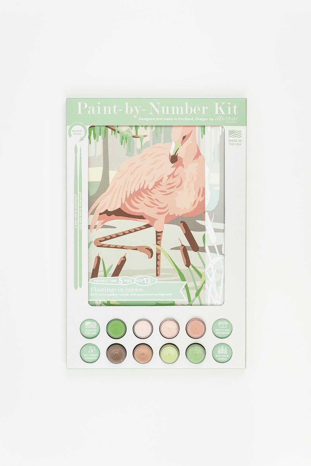 Flamingo in Lagoon Paint-by-Number Kit