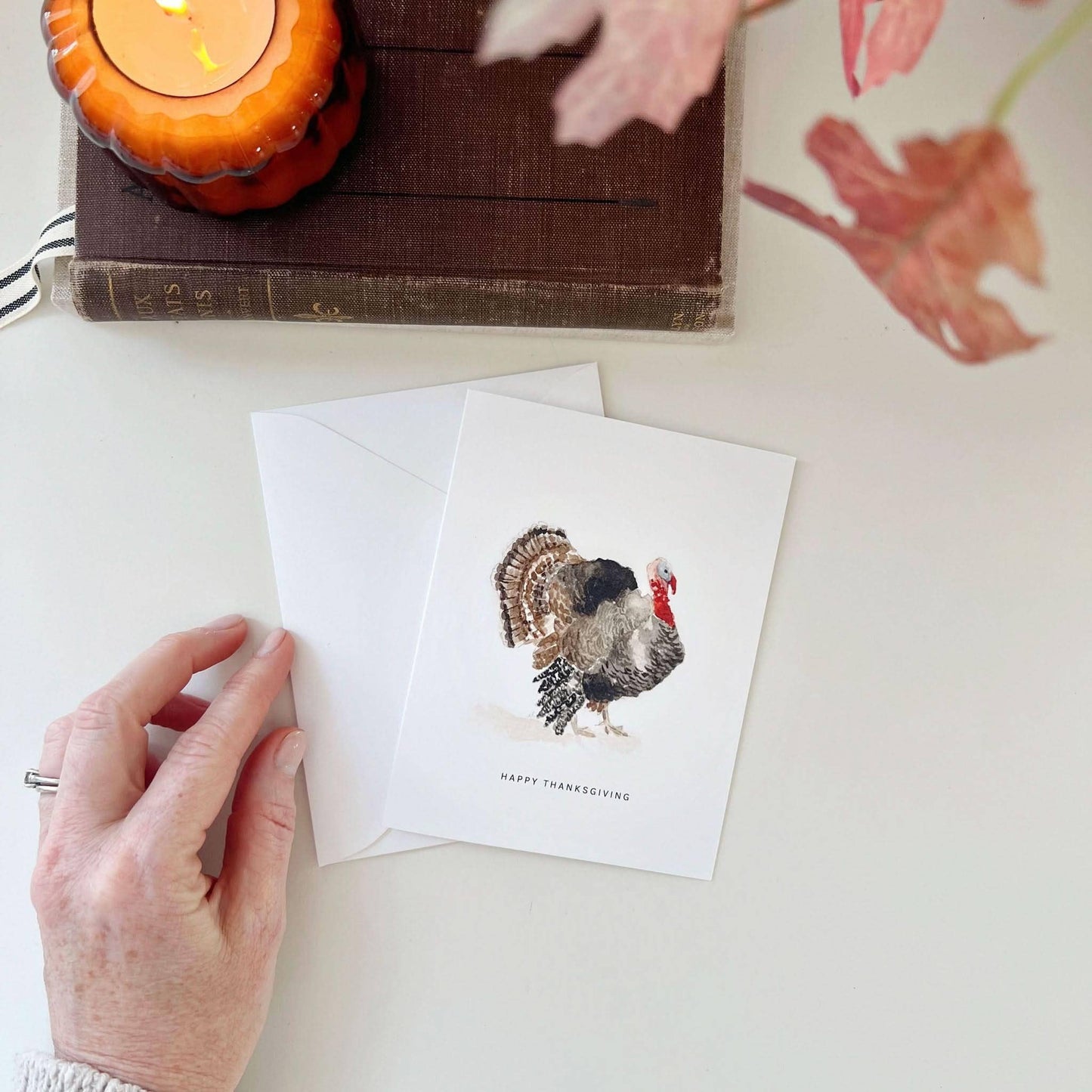 Thanksgiving turkey greeting card